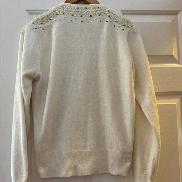Vintage Rhinestone Cardigan - Picture 2 of 5